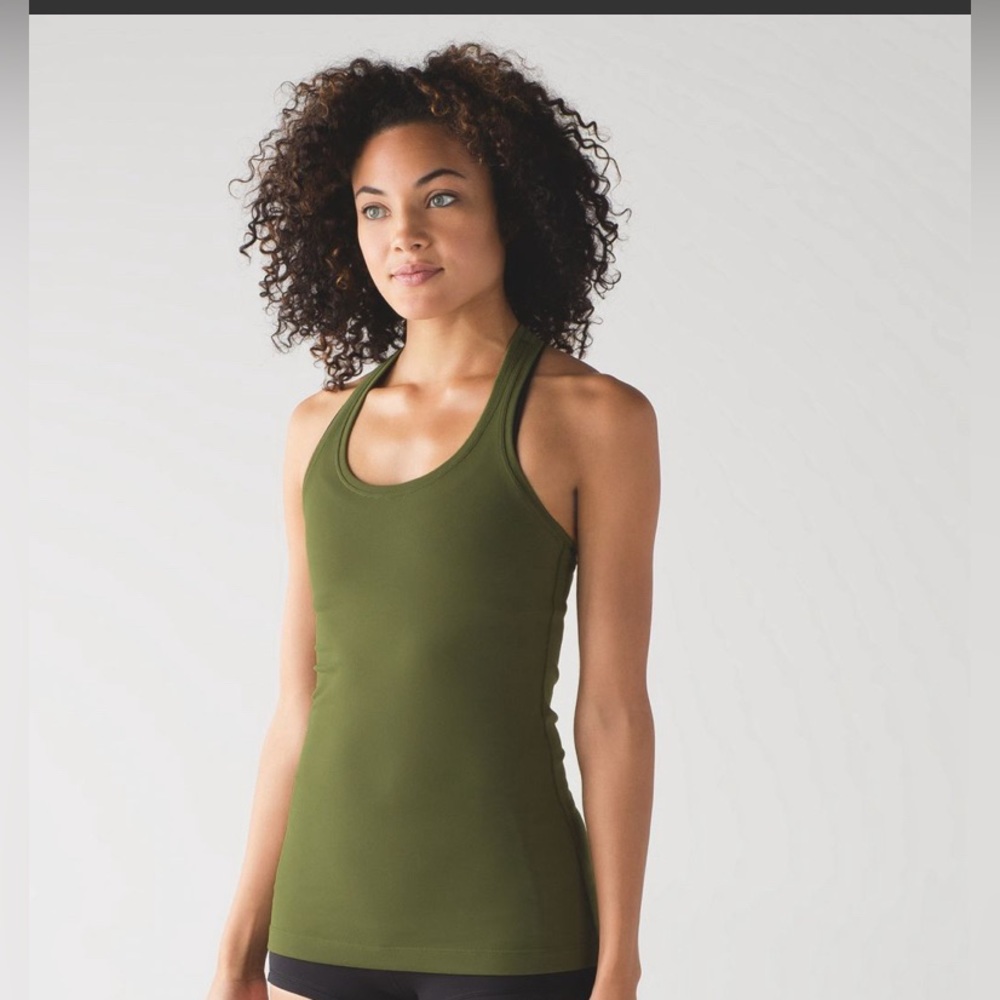 Lululemon Cool Racerback II Brave Olive Size 6